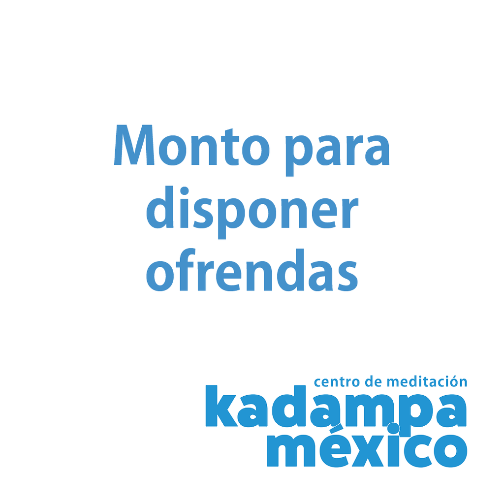 Monto para disponer ofrendas
